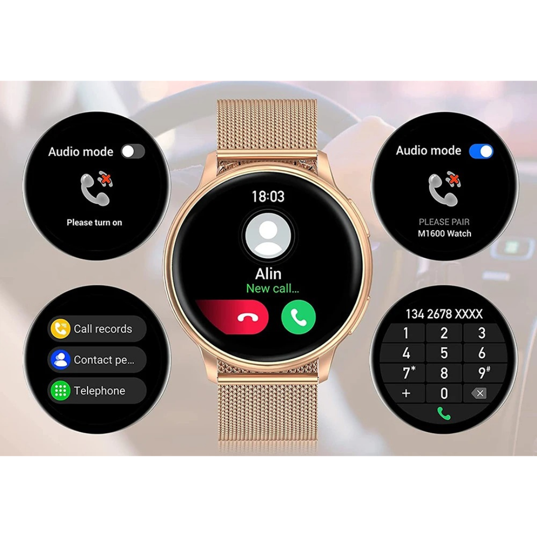 Smartwatch til kvinder - Bluetooth | Pulsmåling | Elegant