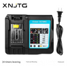 2×8,0 Ah 18V reservebatterier + oplader
