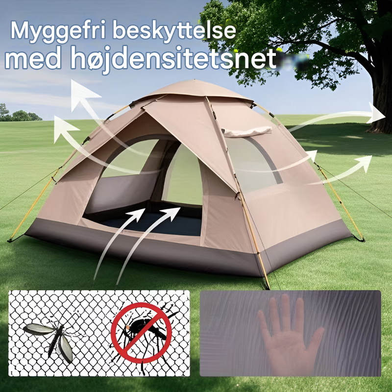 Udendørs automatisk campingtelt med hurtig opsætning