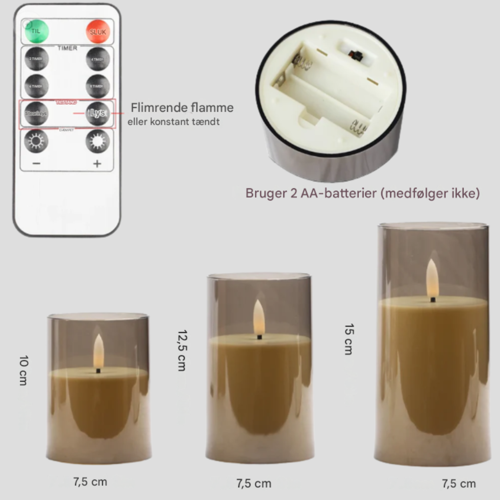 LED-lyssæt med 3 dele