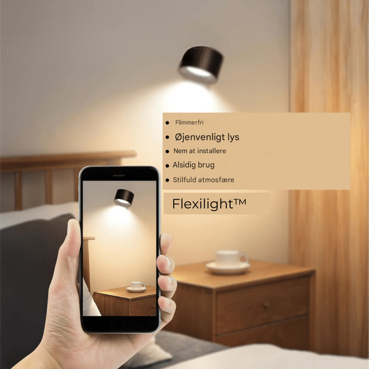 Trådløs 360° genopladelig LED-væglampe