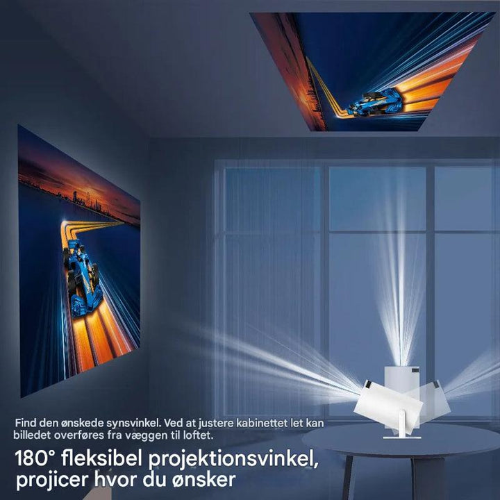 Bærbar udendørs projektor