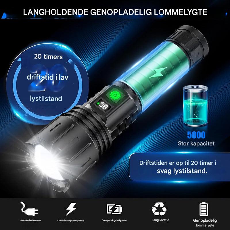 Verdens lyseste LED lommelygte – 100.000 lumen højtydende lommelygte