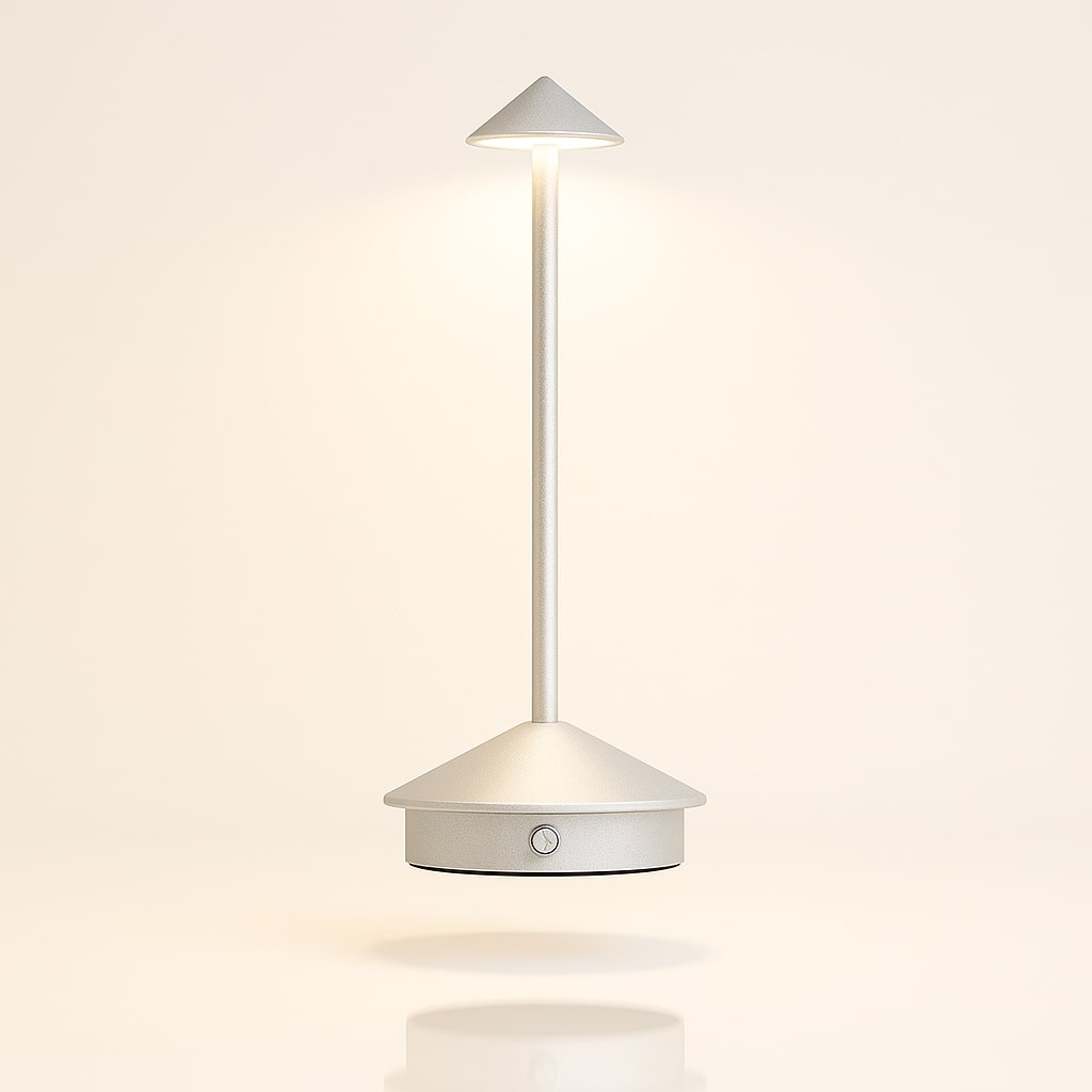 Bordlampe med batteri | Trådløs bordlampe | Dæmpbar touch-lampe | Lunelle