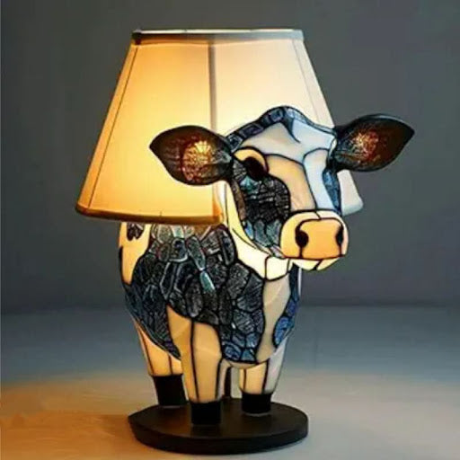 Lunaro - kunstnerisk LED-natlampe med hunderacer til boligindretning
