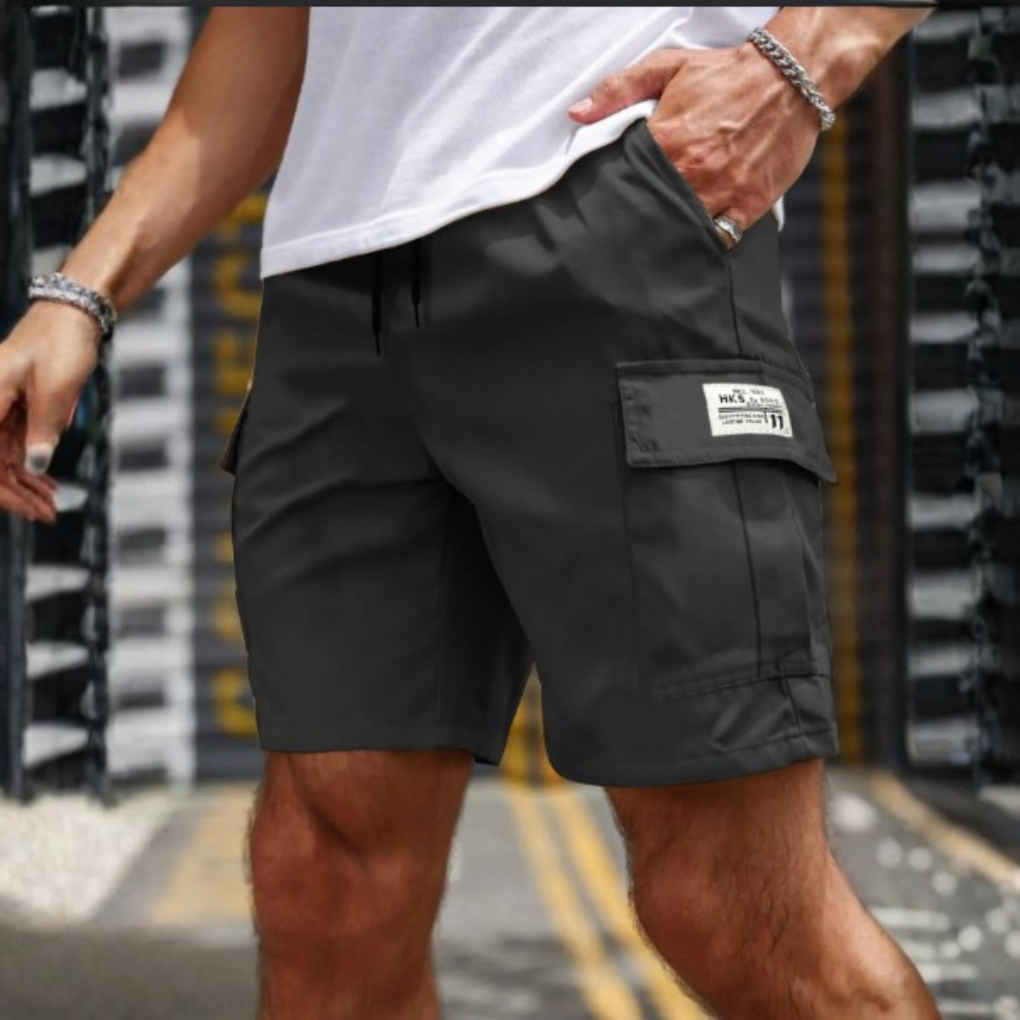 Herre cargo shorts Casual løs pasform shorts