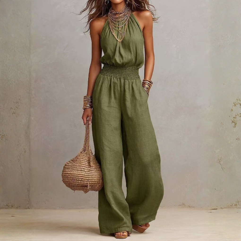 Kvinders Rygfri Jumpsuit