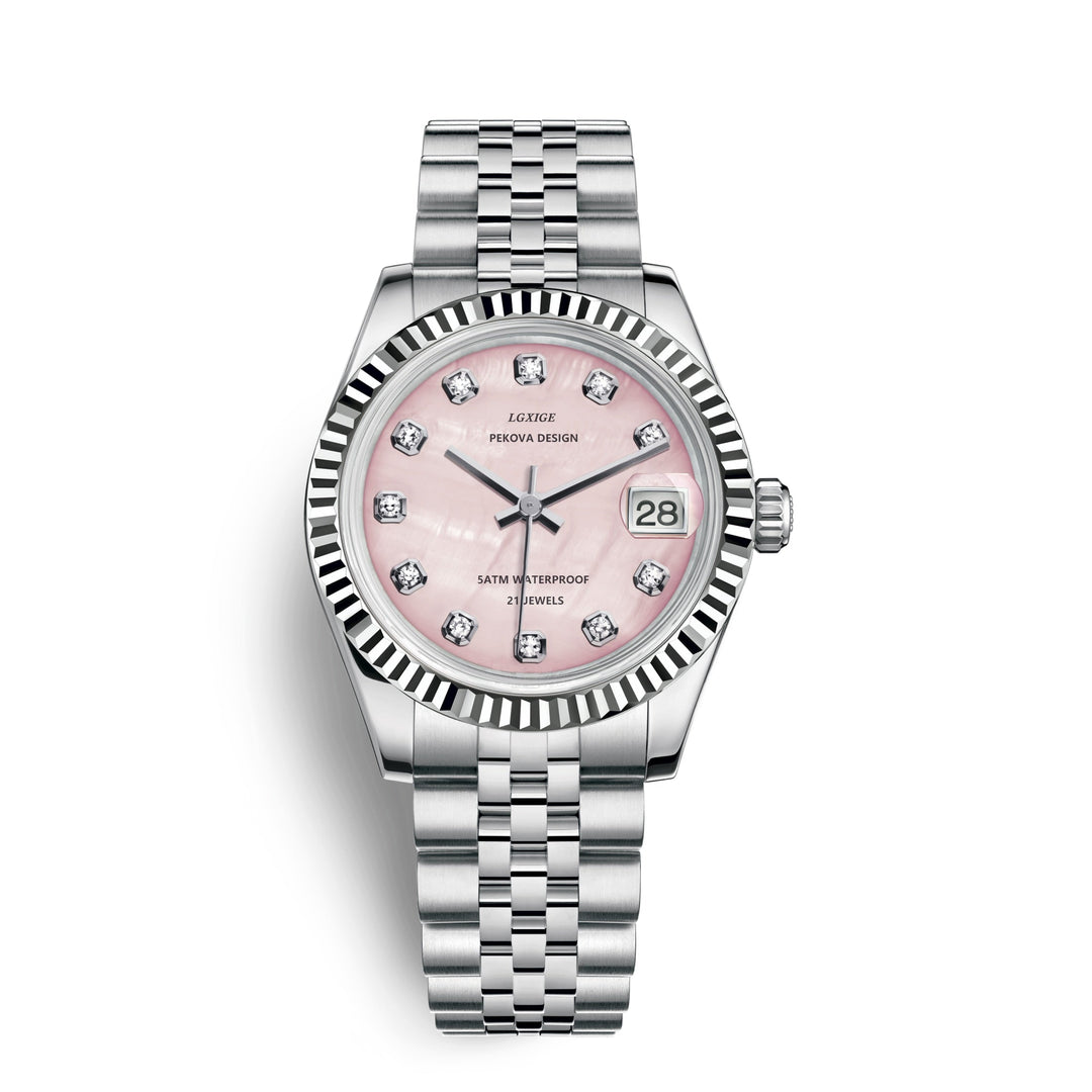 Klassisk Ur i Rustfrit Stål Nr. 296 – Tidløs Elegance & Moderne Præcision