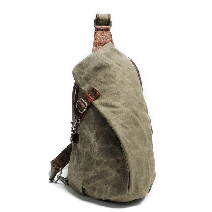 Vandafvisende crossbody-taske i canvas med tyverisikret lomme – MultiWear