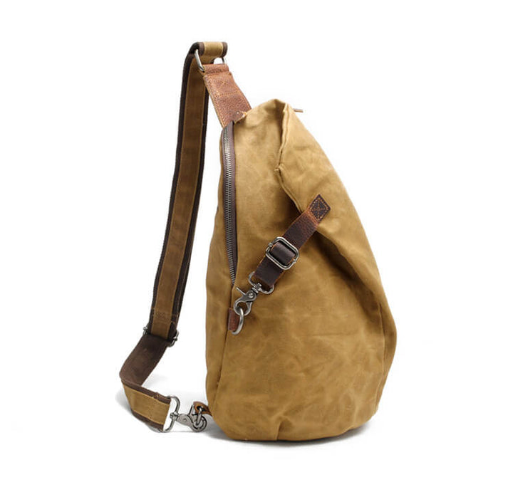 Vandafvisende crossbody-taske i canvas med tyverisikret lomme – MultiWear