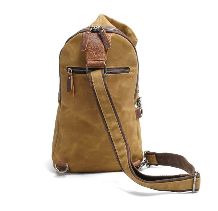 Vandafvisende crossbody-taske i canvas med tyverisikret lomme – MultiWear