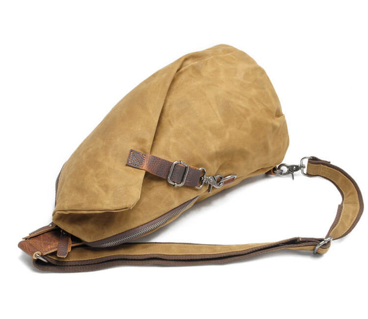 Vandafvisende crossbody-taske i canvas med tyverisikret lomme – MultiWear