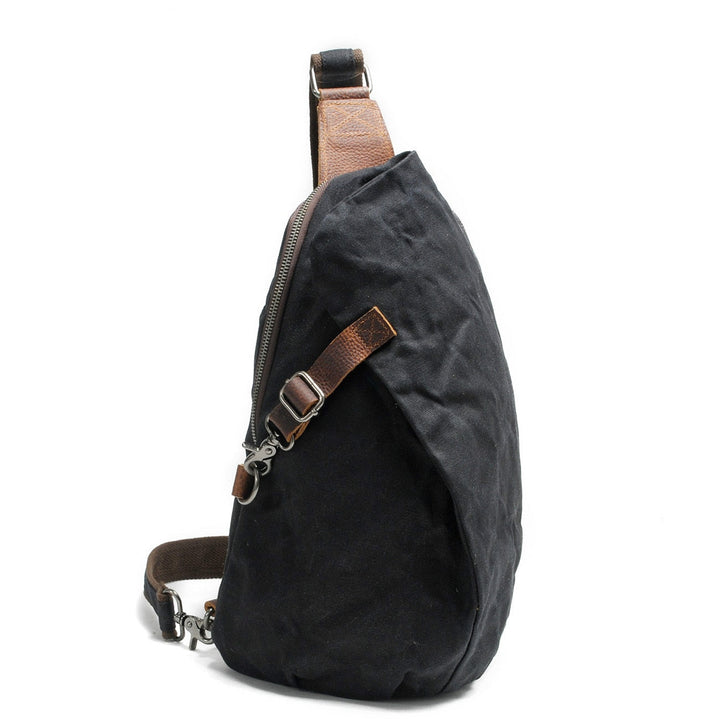 Vandafvisende crossbody-taske i canvas med tyverisikret lomme – MultiWear