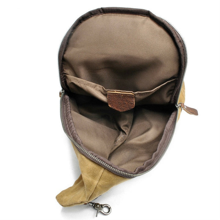 Vandafvisende crossbody-taske i canvas med tyverisikret lomme – MultiWear
