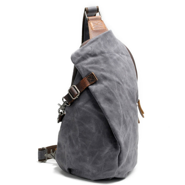 Vandafvisende crossbody-taske i canvas med tyverisikret lomme – MultiWear