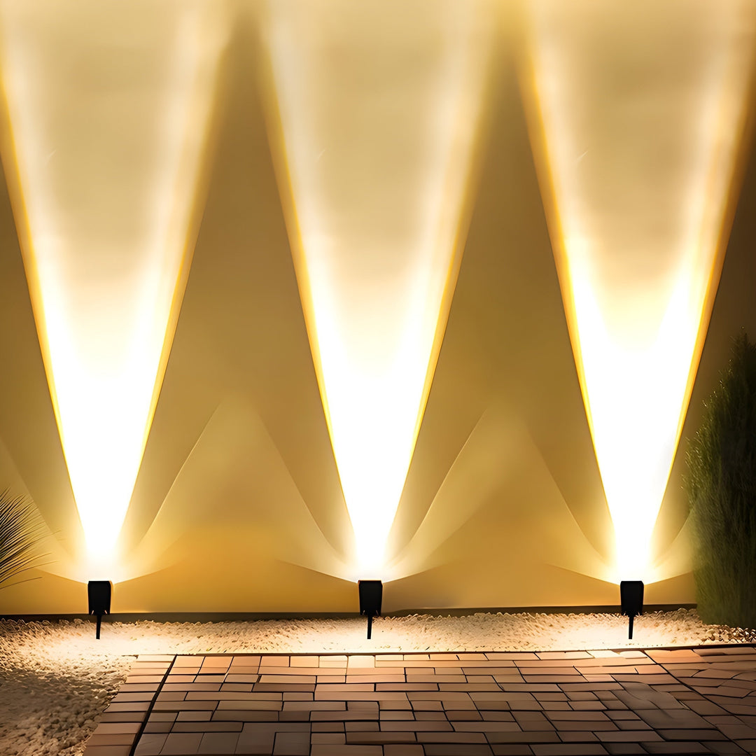 Udendørs solcellelampe med justerbart hoved til haven