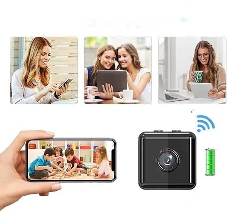 Trådløst mini WiFi-overvågningskamera 1080P Full HD, 8 m infrarød nattesyn, 90 dages batteri, IP65
