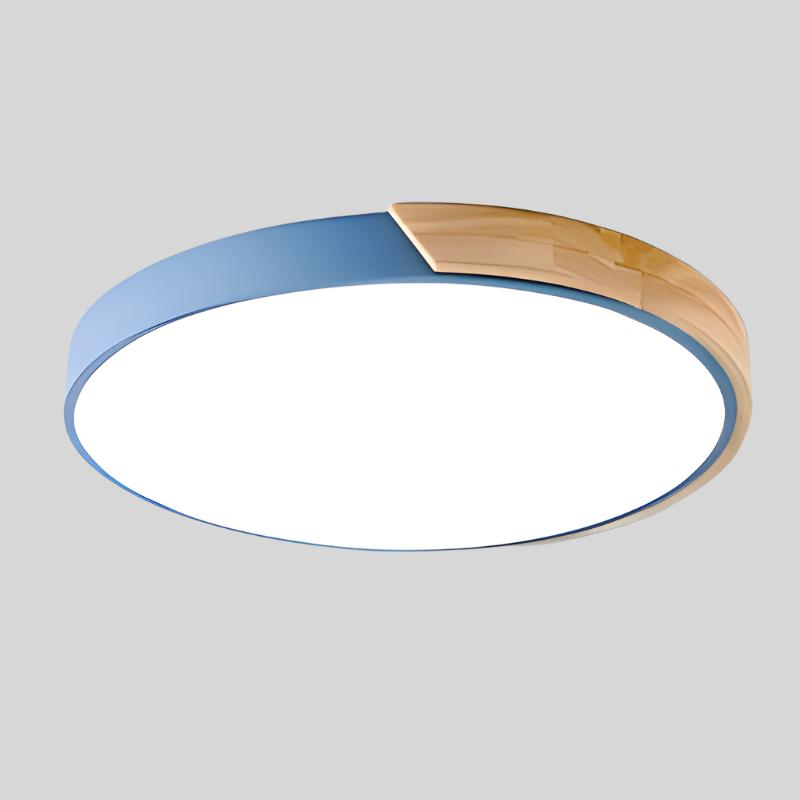 Slank rund loftlampe, moderne minimalistisk skær til hjemmet