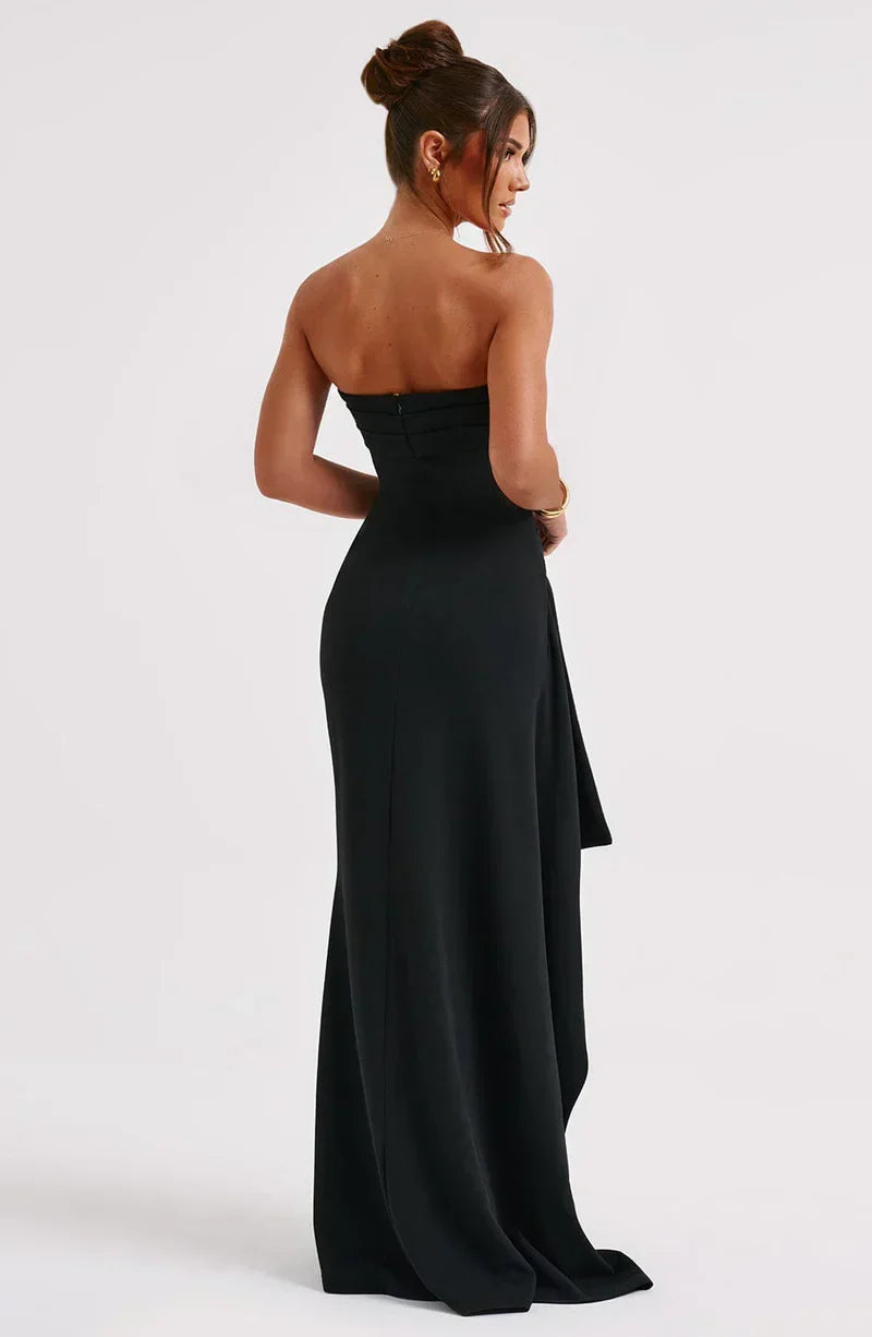 Kvinder er Off-Shoulder Snoet Maxi Kjole