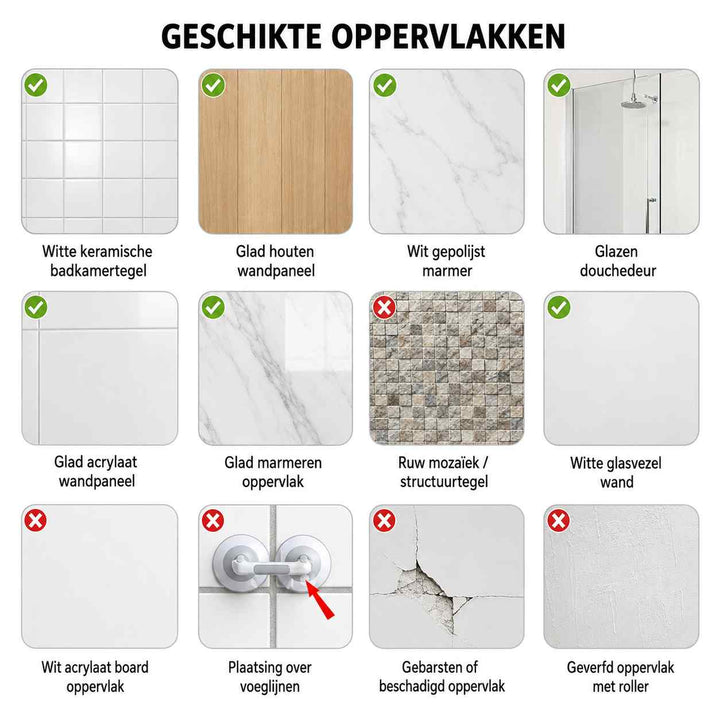 Sugegreb til brusebadet, sikkerhedsgreb til badeværelset uden boring, 15,7 tommer