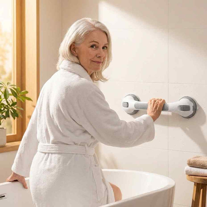 Sugegreb til brusebadet, sikkerhedsgreb til badeværelset uden boring, 15,7 tommer