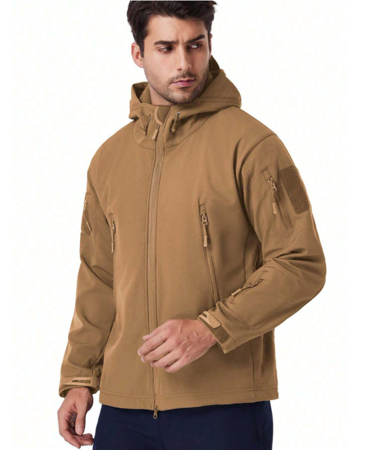 Vandtæt, vindtæt outdoorsæt med jakke og bukser, foret med fleece