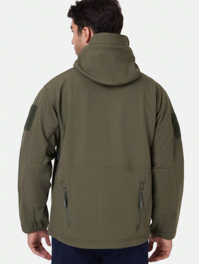 Vandtæt, vindtæt outdoorsæt med jakke og bukser, foret med fleece