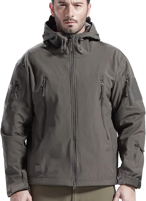 Vandtæt, vindtæt outdoorsæt med jakke og bukser, foret med fleece